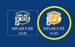 MPLAB X IPE の起動 