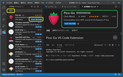 Pico-Goのインストール2