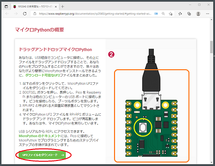 Picoの Python言語対応準備1